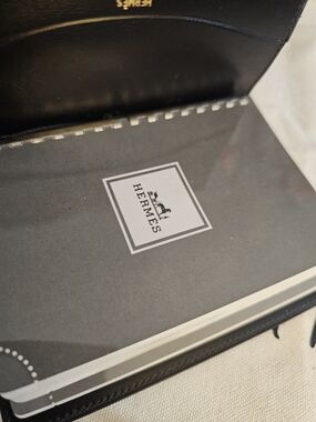 Hermes Black Planner Notebook for Home Office